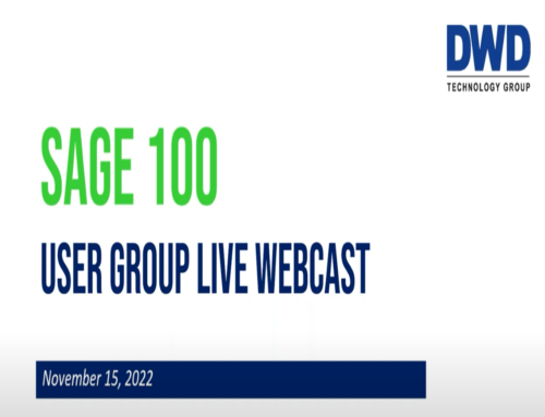 2022 Sage 100 User Group Live Webcast
