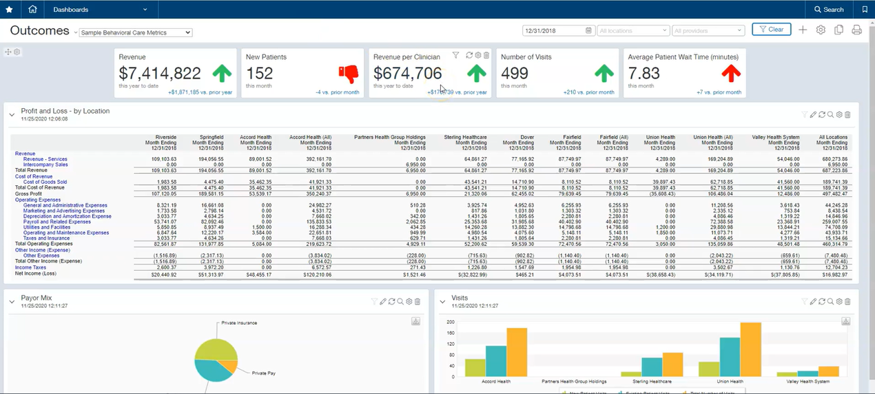 Sage Intacct Reporting and Dashboards
