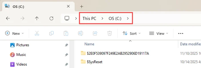 C Drive under Devices and drives