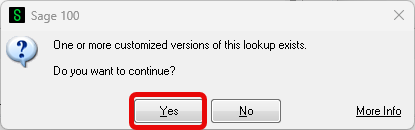 Click Yes