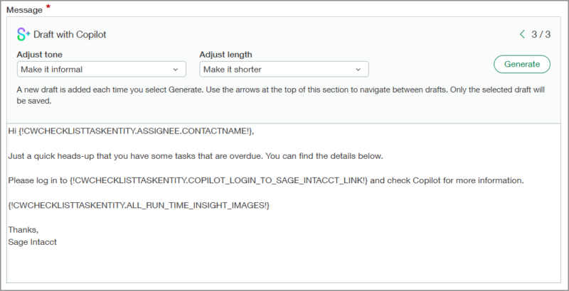 Copilot message Copilot message
