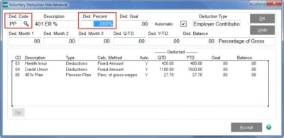 How to Set Up an Employer Contribution - Deduction Percent How to Set Up an Employer Contribution - Deduction Percent