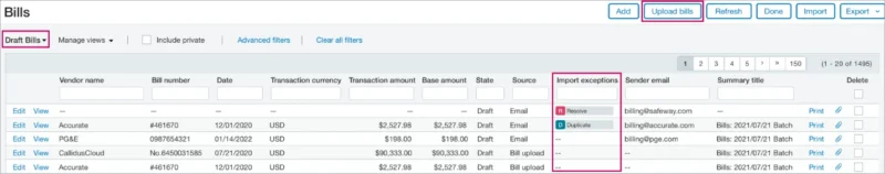 Reviewing Bills