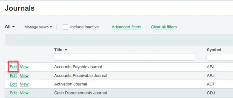 Journal Screen - Edit Accounts Payable Journal Journal Screen - Edit Accounts Payable Journal