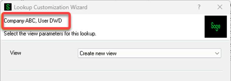 Lookup Customization Wizard Screen - Company and Person