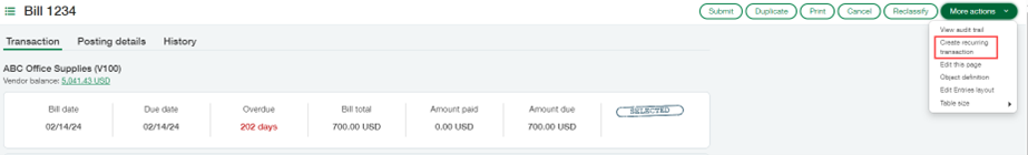 How To Create Duplicate And Recurring Transactions In Sage Intacct ...