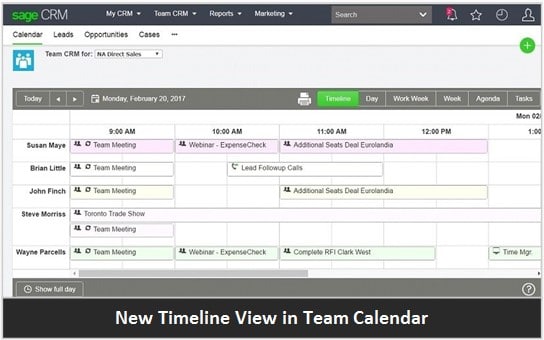 Sage CRM Calendar Enhancements