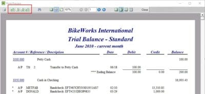 Preview Report - new icons