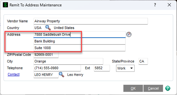 Remit to Address Maintenance Window with Drive address
