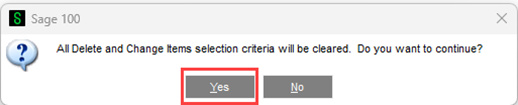 Do you want to continue? Yes