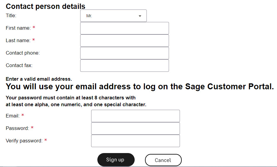 Sage Customer Portal Login