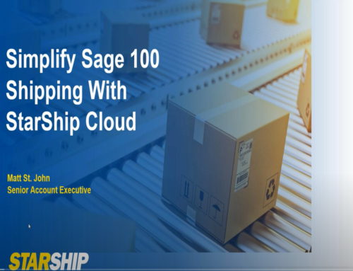 Simplify Your Sage 100 Shipping with Starship