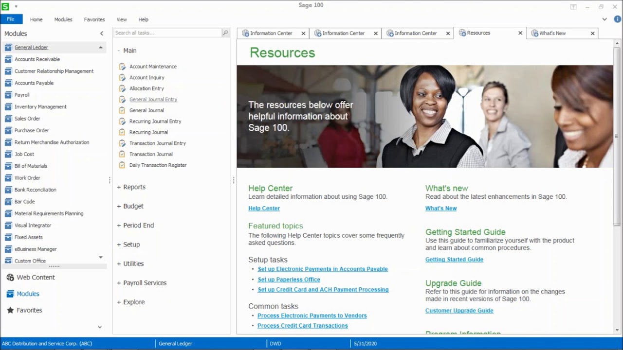 Reverse A General Ledger Posting With One Click In Sage 100 | DWD ...