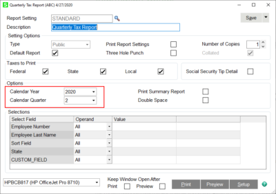 New Features in Sage 100 Payroll Reports with Payroll 2.x - D
