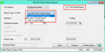 New Features in Sage 100 Payroll Reports with Payroll 2.x - E