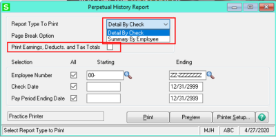 New Features in Sage 100 Payroll Reports with Payroll 2.x - G